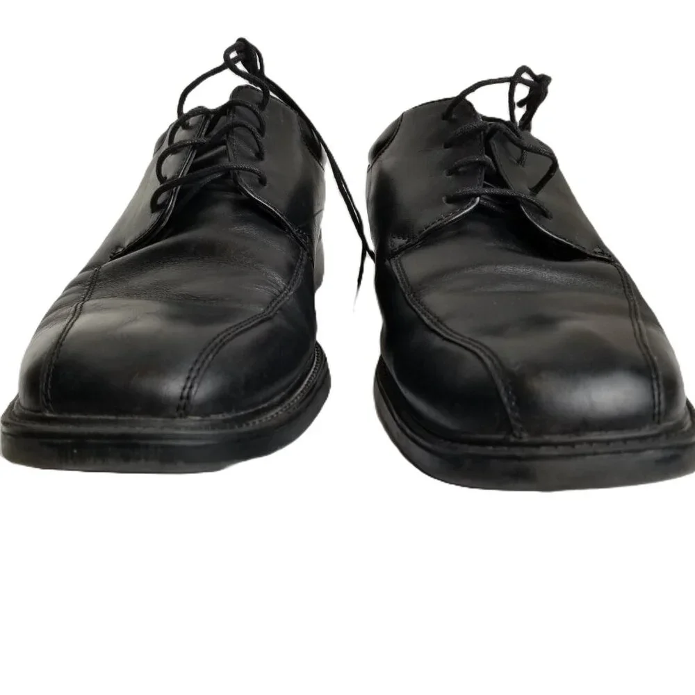 Nunn Bush Black Leather Derby 105 Medium ComfortGel Professional
